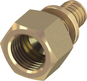 TECEflex Female Connector Dimension 25 x Rp 3/4", Silicon Bronze