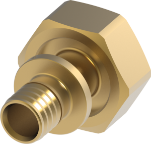 TECEflex Eurocone Screw Connection 3/4" Dimension 16 with Flex Press Connection Standard Brass