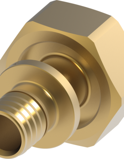 TECEflex Eurocone Screw Connection 3/4" Dimension 16 with Flex Press Connection Standard Brass