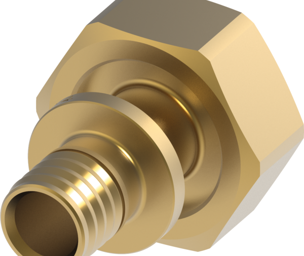 TECEflex Eurocone Screw Connection 3/4″ Dimension 16 with Flex Press Connection Standard Brass - 1