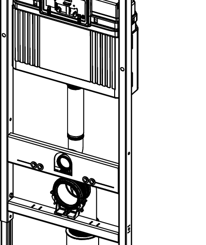TECEbase Toilet Module with Base Cistern, Installation Height 1120 mm - 3