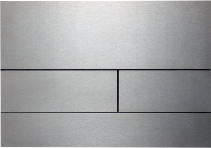 TECEsquare I przycisk spłukujący do WC z metalu, spłukiwanie dwoma ilościami wody