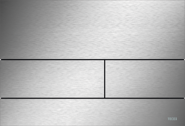TECEsquare II przycisk spłukujący do WC z metalu, spłukiwanie dwoma ilościami wody