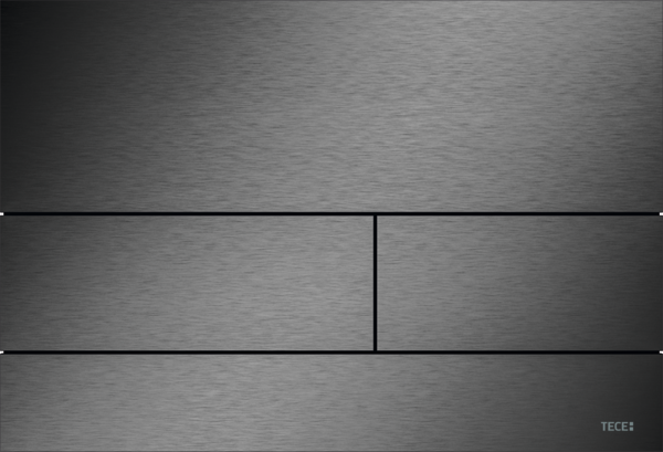 TECEsquare II przycisk spłukujący do WC z metalu z kolorową powierzchnią, spłukiwanie dwoma ilościami wody - 2