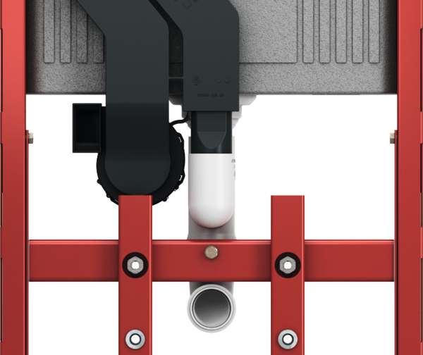 TECElux moduł WC 400, z możliwością późniejszej regulacji wysokości, z oczyszczaczem powietrza, wysokość zabudowy 1120 mm - 1