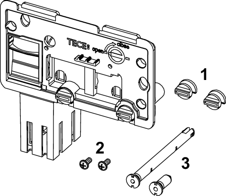 TECE płytka maskująca z koszem na kostkę czyszczącą - 2