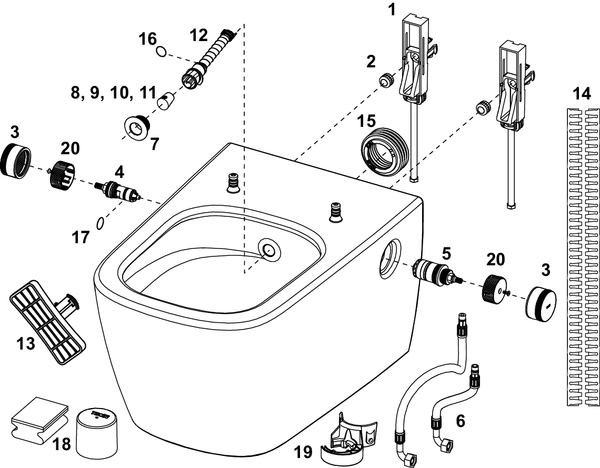TECEneo toaleta myjąca, ciepła i zimna woda - 6