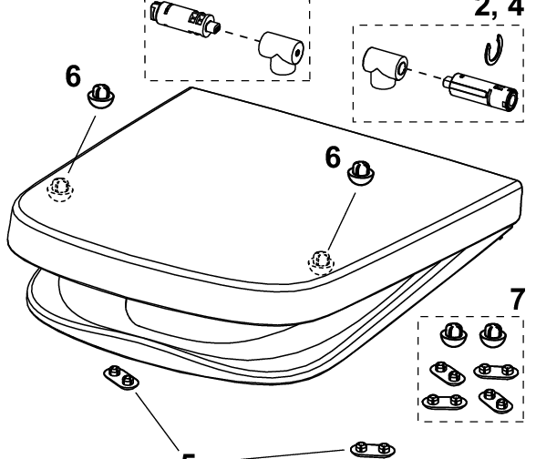 TECE deska toaletowa z pokrywą CLASSIC - 2