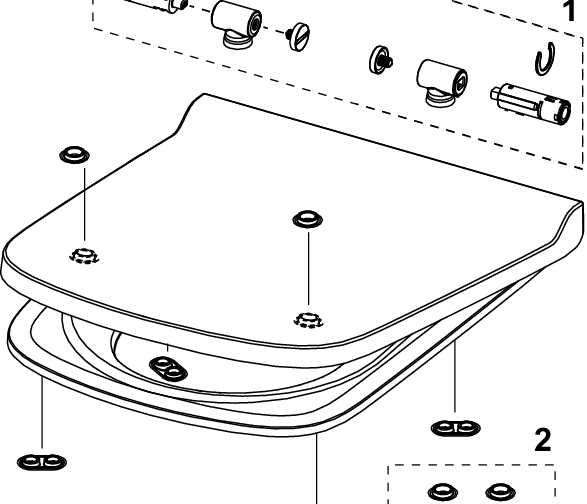 TECE deska toaletowa z pokrywą SLIM - 2
