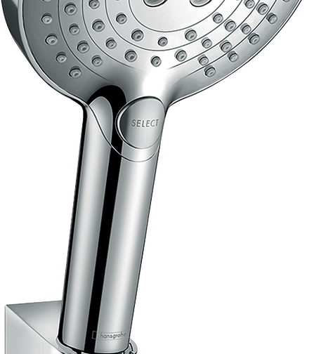 Raindance Select E Zestaw prysznicowy 120 3jet EcoSmart z drążkiem 65 cm i mydelniczką - 3