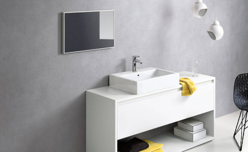 Metris Jednouchwytowa bateria umywalkowa 110 z kompletem odpływowym z cięgłem - 2