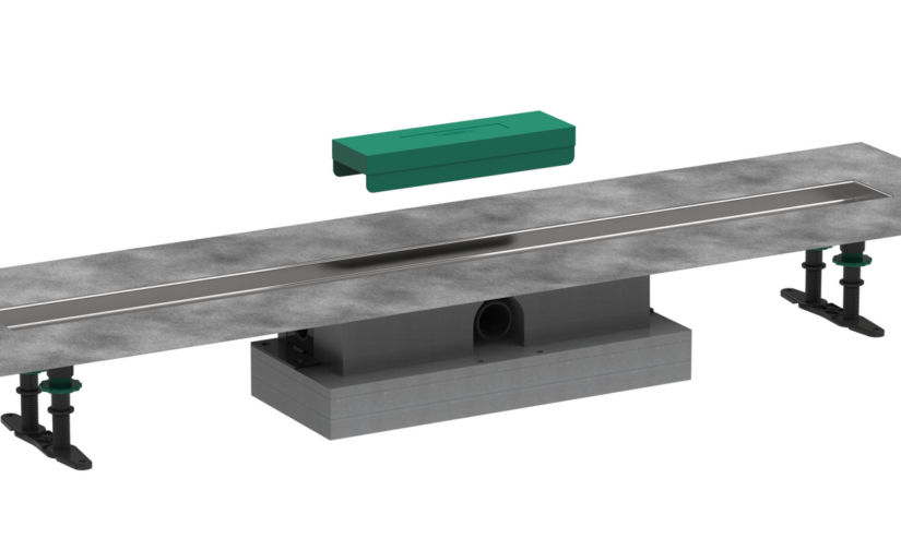 RainDrain Match Plus Element zewnętrzny odpływu liniowego 1000 ze stelażem o regulowanej wysokości - 9