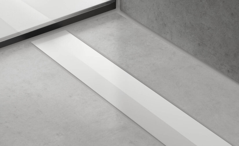 RainDrain Flex Element zewnętrzny odpływu liniowego 1600 z możliwością przycięcia, montaż odsunięty od ściany - 8