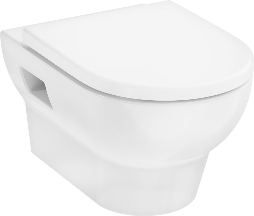 GladeLake S Miska wisząca WC 540, AquaChannel Flush z deską WC