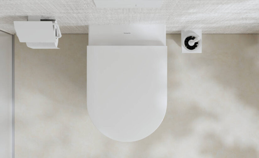 EluPura S Miska wisząca WC 540, bezkołnierzowa AquaFall Flush, SmartClean, z deską WC, SoftClose, QuickRelease - 7