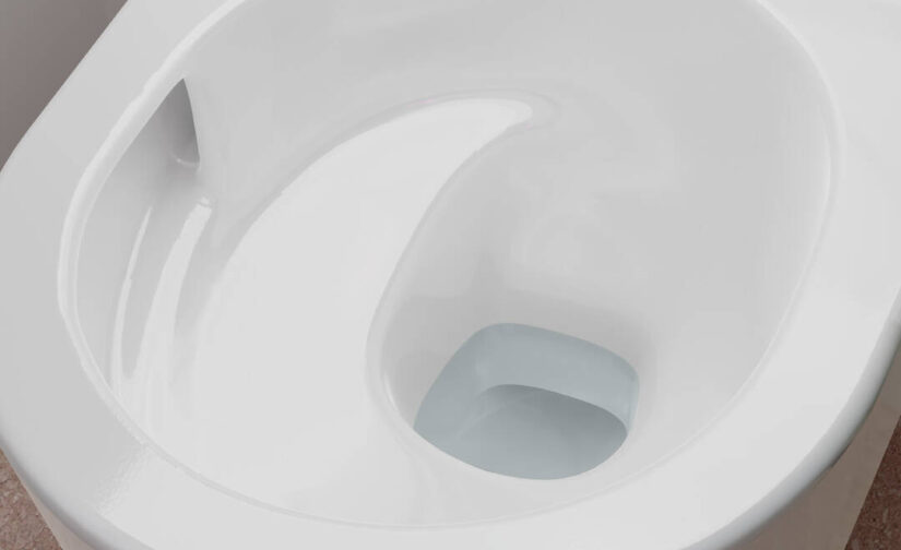 EluPura S Miska wisząca WC 540, bezkołnierzowa, AquaHelix Flush, HygieneEffect - 2