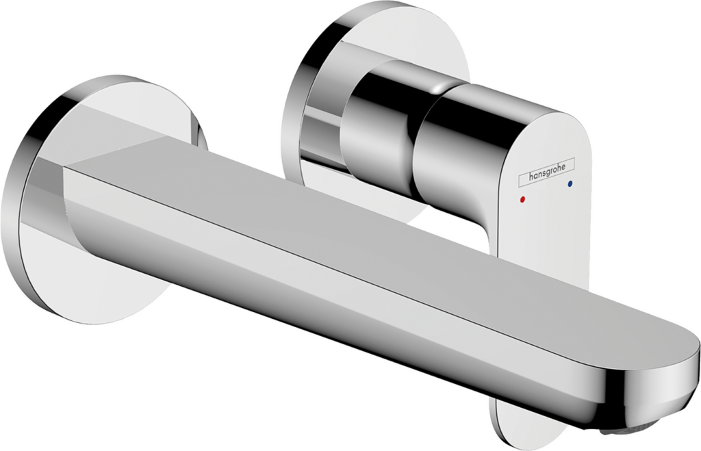 Rebris S Jednouchwytowa bateria umywalkowa z wylewką 20 cm, ścienna, podtynkowa