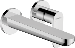 Rebris S Jednouchwytowa bateria umywalkowa z wylewką 20 cm, ścienna, podtynkowa
