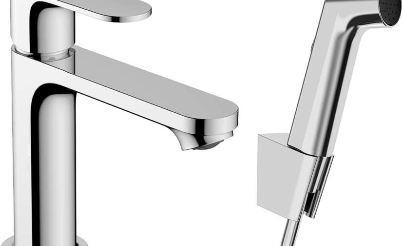 Rebris E Jednouchwytowa bateria umywalkowa z wylewką 20 cm, ścienna, podtynkowa - 4