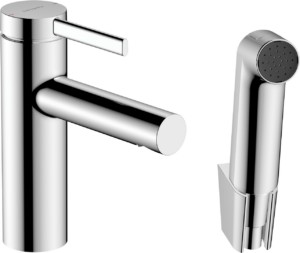 Zesis S Jednouchwytowa bateria umywalkowa 100 z główką Bidette i wężem 160 cm, bez kompletu odpływowego