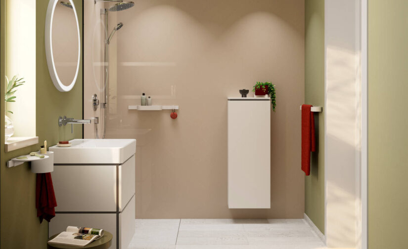 Zesis S Jednouchwytowa bateria umywalkowa z wylewką 19,4 cm, ścienna, podtynkowa - 4