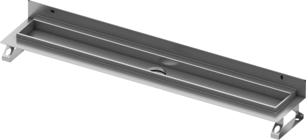 TECEdrainline shower channel with wall upstand and Seal System sealing tape, 700 mm