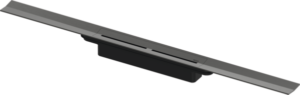 TECEdrainprofile shower profile with coloured surface, Brushed black chrome, 1000 mm