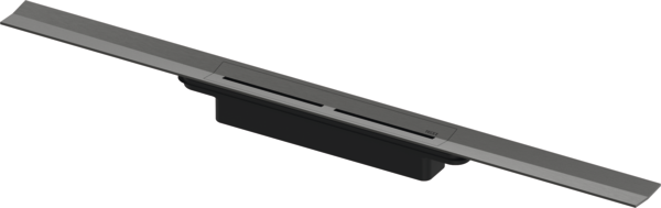 TECEdrainprofile shower profile with coloured surface, Brushed black chrome, 1000 mm