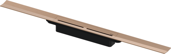 TECEdrainprofile shower profile with coloured surface, Brushed black chrome, 1000 mm - 5