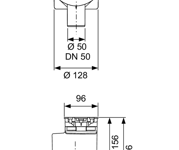 TECEdrainprofile drain “vertical”, DN 50 drain - 3