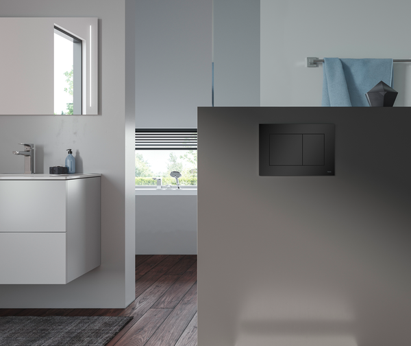 TECEnow przycisk spłukujący do WC z tworzywa, spłukiwanie dwoma ilościami wody, chrom połysk - 7