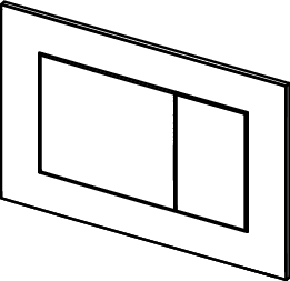 TECEnow przycisk spłukujący do WC z tworzywa, spłukiwanie dwoma ilościami wody, metaliczny, grafit metaliczny - 3