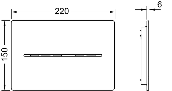 TECEsolid elektronika do WC z uruchamianiem bezdotykowym, zasilanie 12 V, biały połysk - 2