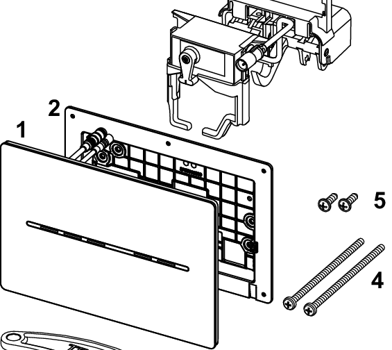 TECEsolid elektronika do WC z uruchamianiem bezdotykowym, zasilanie 12 V, biały połysk - 4