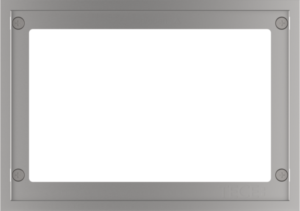 TECE ramka maskująca do ramki montażowej do WC, szczotkowana