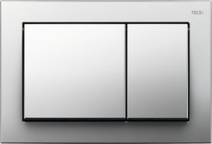 TECEbase przycisk spłukujący do WC z tworzywa, spłukiwanie dwoma ilościami wody, chrom połysk