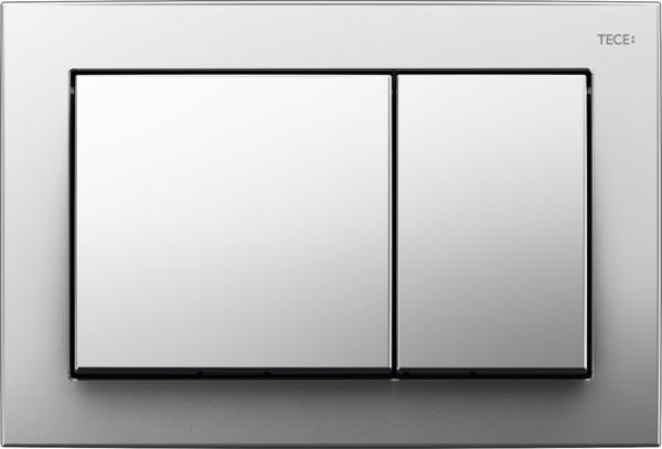 TECEbase przycisk spłukujący do WC z tworzywa, spłukiwanie dwoma ilościami wody, chrom połysk