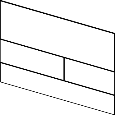 TECEsquare I przycisk spłukujący do WC z metalu, spłukiwanie dwoma ilościami wody, biały połysk - 3