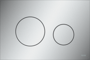 TECEloop przycisk spłukujący do WC z tworzywa, spłukiwanie dwoma ilościami wody, chrom matowy