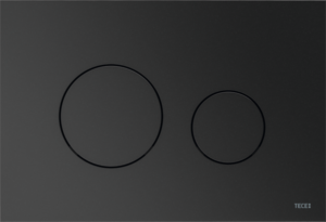 TECEloop przycisk spłukujący do WC z tworzywa, spłukiwanie dwoma ilościami wody, metaliczny, grafit metaliczny