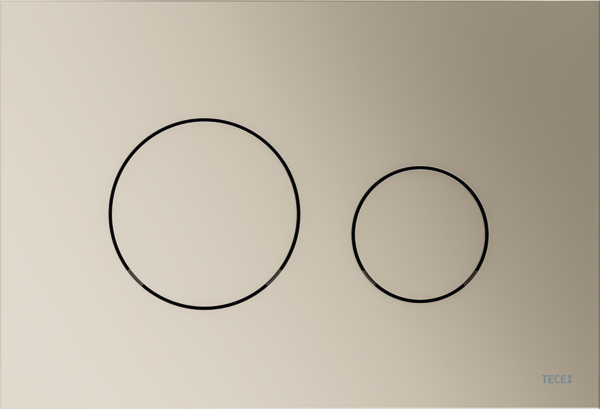 TECEloop przycisk spłukujący do WC z tworzywa, spłukiwanie dwoma ilościami wody, metaliczny, grafit metaliczny - 5