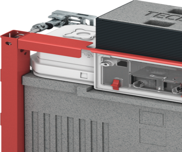 TECEprofil toilet module with Uni cistern, installation height 820 mm - 1