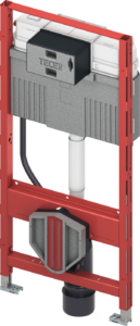 TECEprofil toilet module with Uni cistern, for universal connection of a shower toilet, installation height 1120 mm