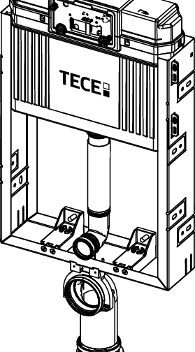 TECEbox stelaż WC ze spłuczką Uni, wysokość montażowa 1060 mm - 3
