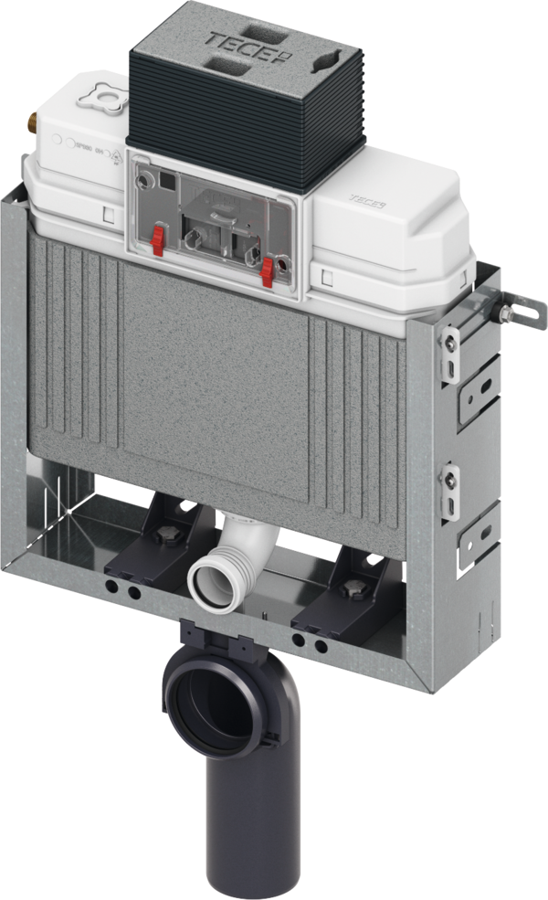 TECEbox toilet module with Uni cistern, installation height 820 mm