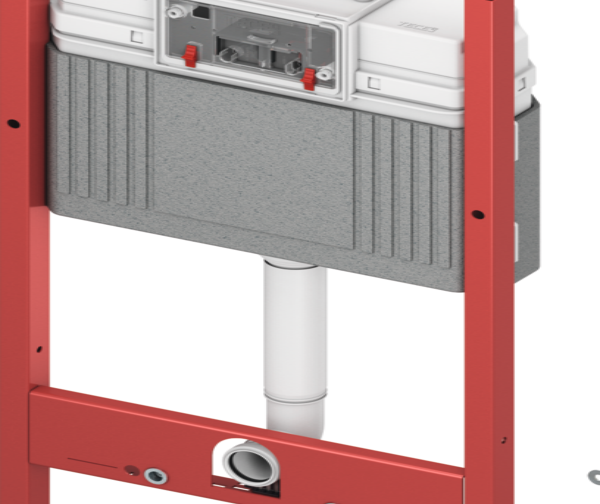 TECEbase toilet module with Base cistern, including TECEnow white flush plate, installation height 1120 mm - 1