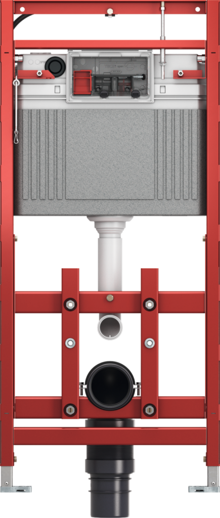 TECElux toilet module 200, with subsequent height adjustment, installation height 1120 mm