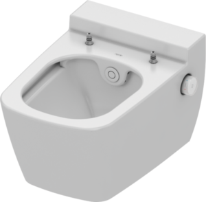 TECEone toilet ceramics with shower function, white