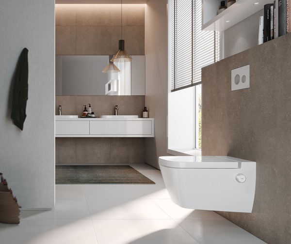 TECEone toilet ceramics with shower function, white - 7