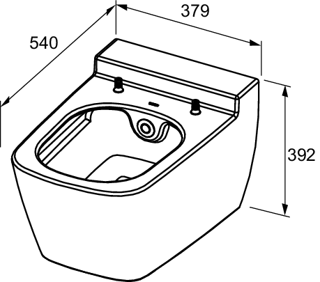 TECEone shower toilet, cold water - 5